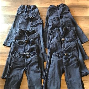 Lot of 10 Navy French Toast Kids Pants - Size 6